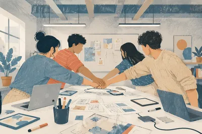 Startup Team Unity in Garage Workspace