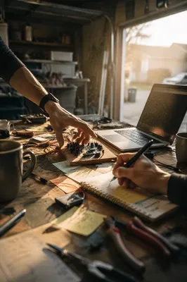 Startup Garage Workspace with Creative Energy