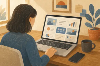 Startup Founder Reviewing Investor Pitch Deck