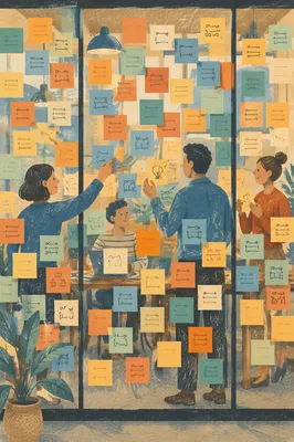 Colorful Sticky Notes for Office Planning