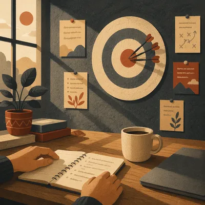 Business Goal Planning With Target Board