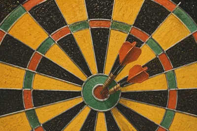 Dartboard Bullseye Business Goal Focus