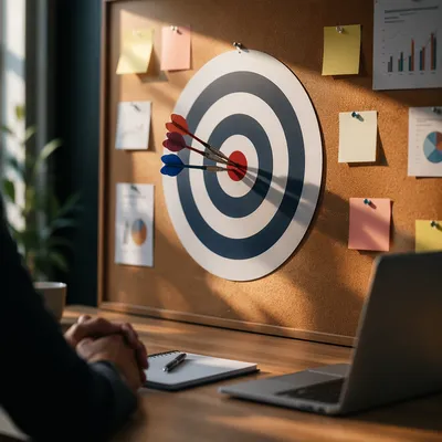 Business Goal Achievement Target Board Scene