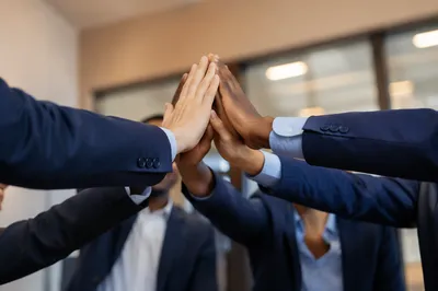 Business Team Celebrating Success Together