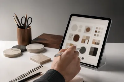 Stylus Tablet Creative Business Workspace