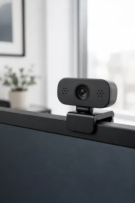 Webcam on Monitor for Online Meeting