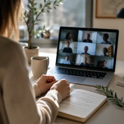 Calm Morning Video Conference Meeting
