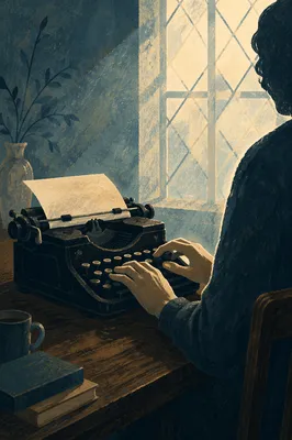 Moody Vintage Typewriter for Creative Writing