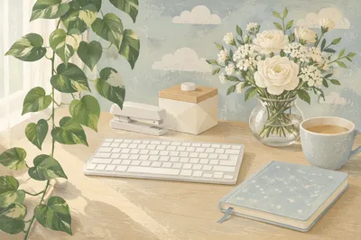 Minimal Zen Desk for Calm Productivity