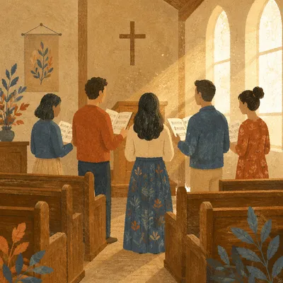 A Cappella Worship Harmony in Quiet Chapel