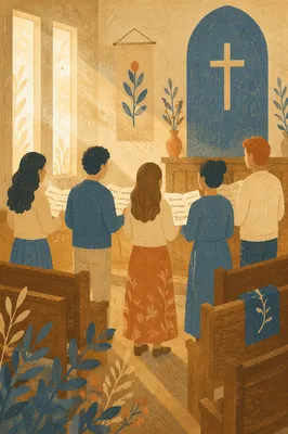A Cappella Worship Group in Quiet Chapel