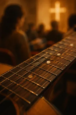 Acoustic Guitar Neck in Intimate Worship