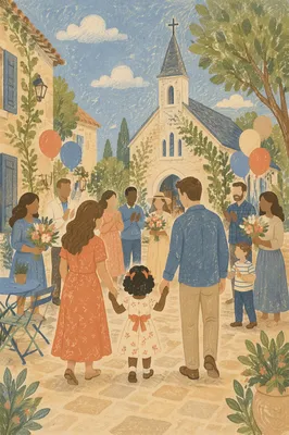 Adoption Celebration Outside Neighborhood Church