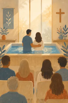Adult Baptism Pool in Contemporary Church