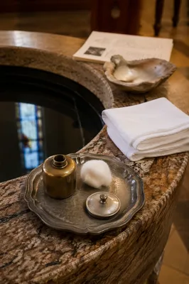 Adult Baptism Preparation Tray in Quiet Church