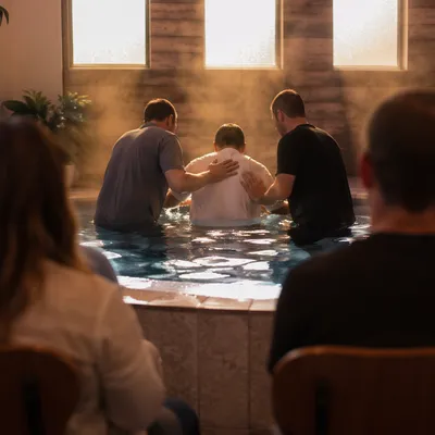 Adult Baptism by Immersion in Church