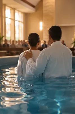 Adult Baptism by Immersion in Church