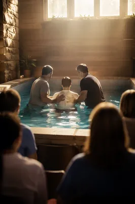 Adult Baptism by Immersion in Church