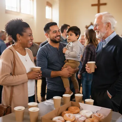 Church Fellowship with Coffee and Donuts