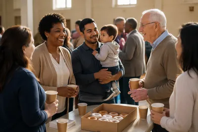 Church Fellowship with Coffee and Donuts