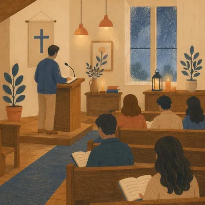 Associate Pastor Leading Wednesday Evening Service