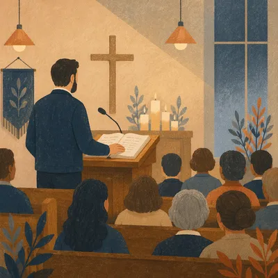Associate Pastor Leading Wednesday Evening Worship