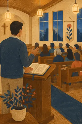 Associate Pastor Leading Wednesday Evening Service