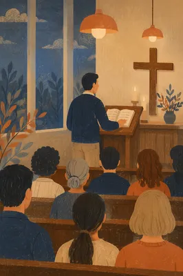 Associate Pastor Leading Wednesday Evening Service