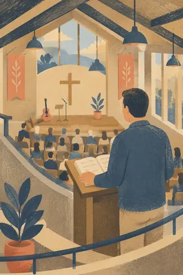 Associate Pastor Leading Wednesday Evening Service