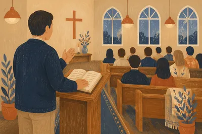 Associate Pastor Leading Wednesday Evening Service
