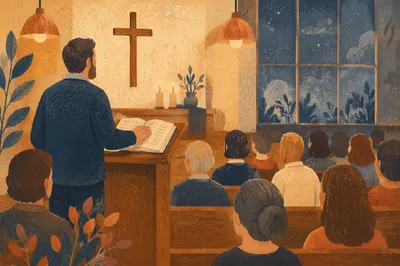 Associate Pastor Leading Wednesday Evening Service