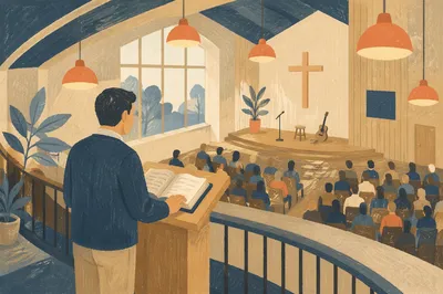 Associate Pastor Leading Wednesday Evening Service