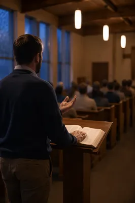 Associate Pastor Leading Wednesday Evening Service