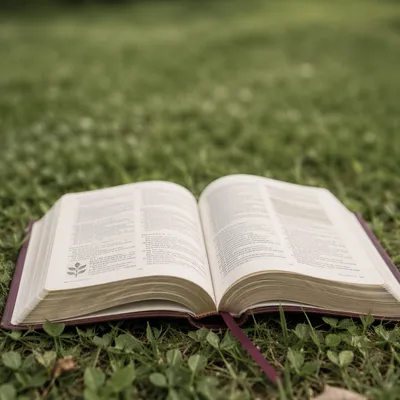 Kids Bible Verse Memorization on Grass
