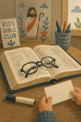 Bible Verse Memorization in Kids Church Club
