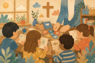 Kids Bible Verse Memory Game at Church