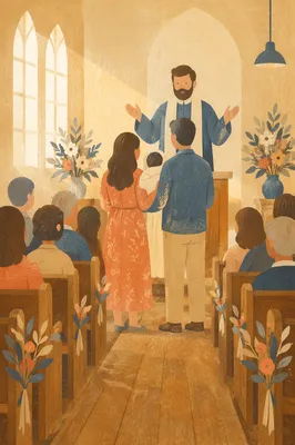 Baby Dedication Blessing in Morning Worship