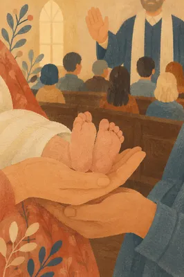 Baby Dedication Blessing in Parents Hands