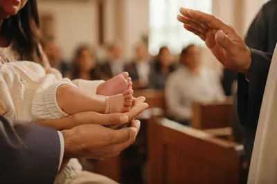 Baby Dedication Blessing in Parents Hands