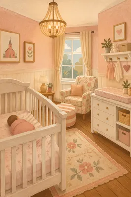 Cozy Church Nursery with Baby Crib
