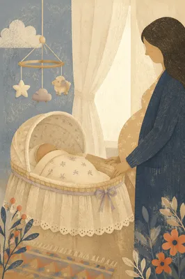 Peaceful Church Nursery with Baby Crib