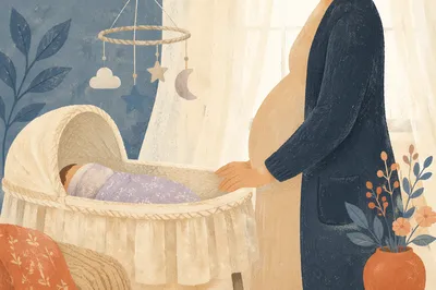 Peaceful Church Nursery Baby and Caregiver