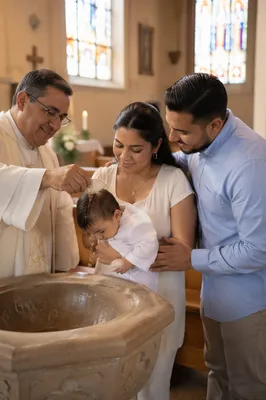 Child Baptism Ceremony in Bright Church