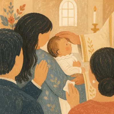 Tender Family Baptism Celebration in Chapel