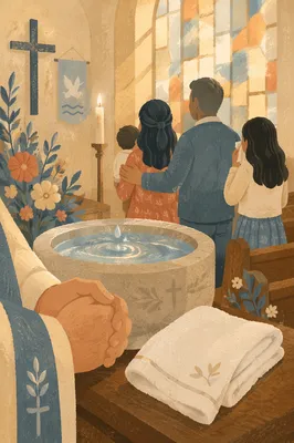 Baptism Family Joy in Warm Sanctuary