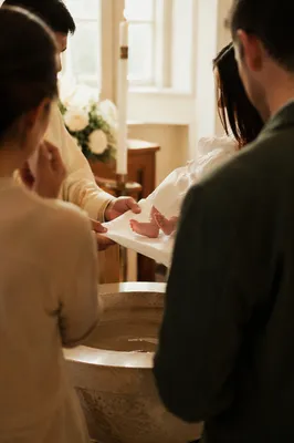 Tender Baptism Family Celebration in Morning Light