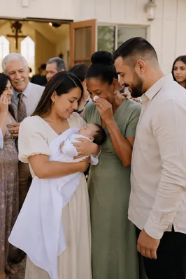 Family Celebration Outside Church Hall