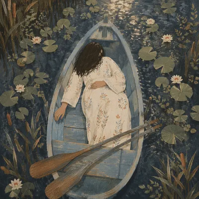 Serene Outdoor River Baptism From Above