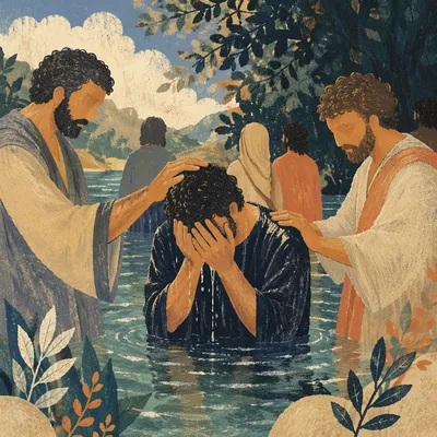 Reverent Outdoor River Baptism Prayer