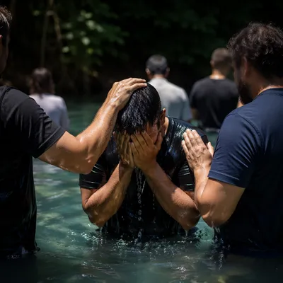 Reverent Outdoor River Baptism Prayer